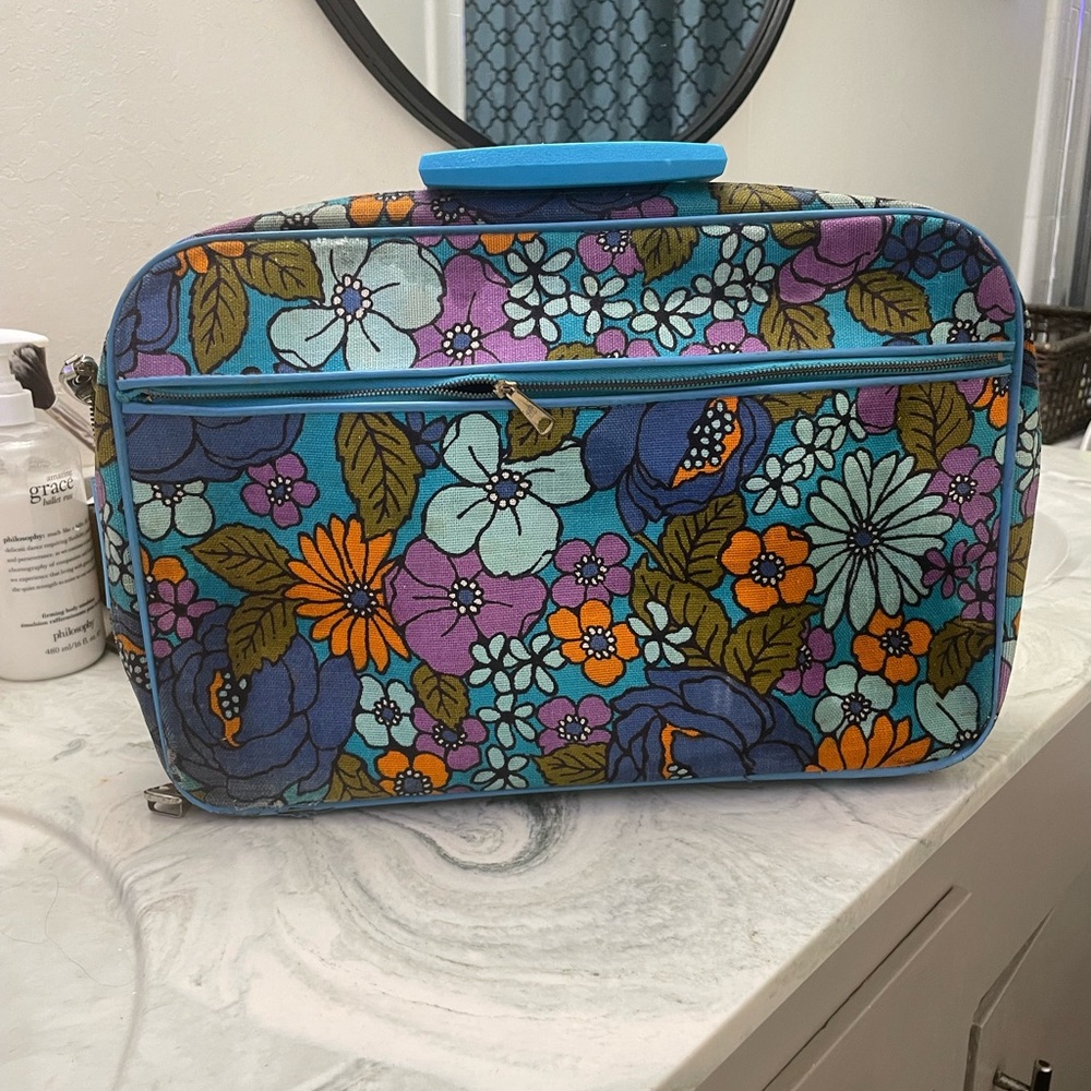 Floral Makeup Organizer/Suitcase